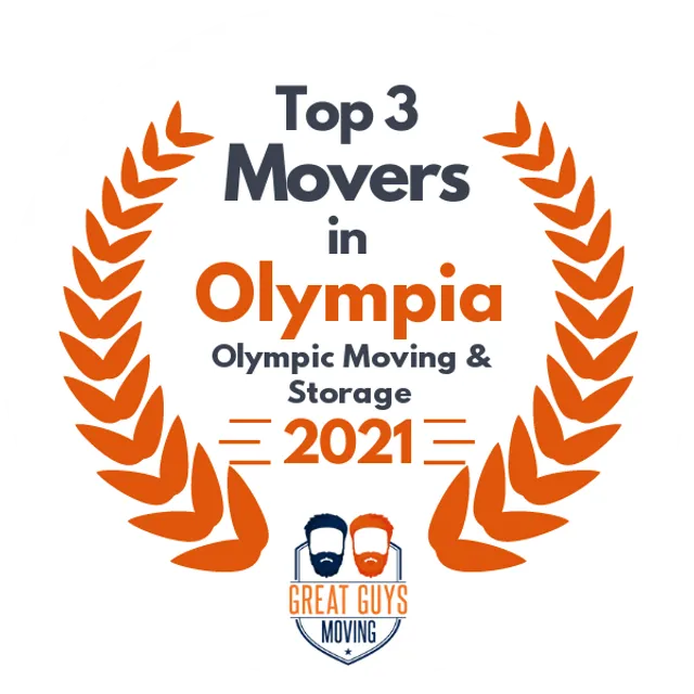 Top 3 Movers in Camas, WA 2021 award