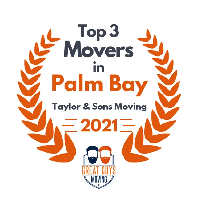 Top 3 Movers in Palm Bay, FL 2021 award