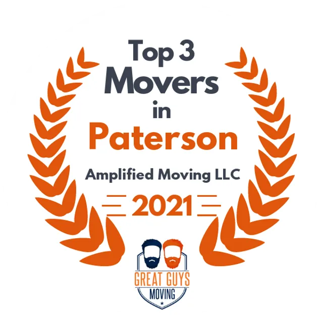 Top 3 Movers in Paterson, NJ 2021 award