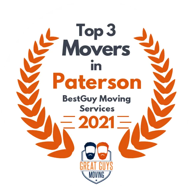 Top 3 Movers in Paterson, NJ 2021 award