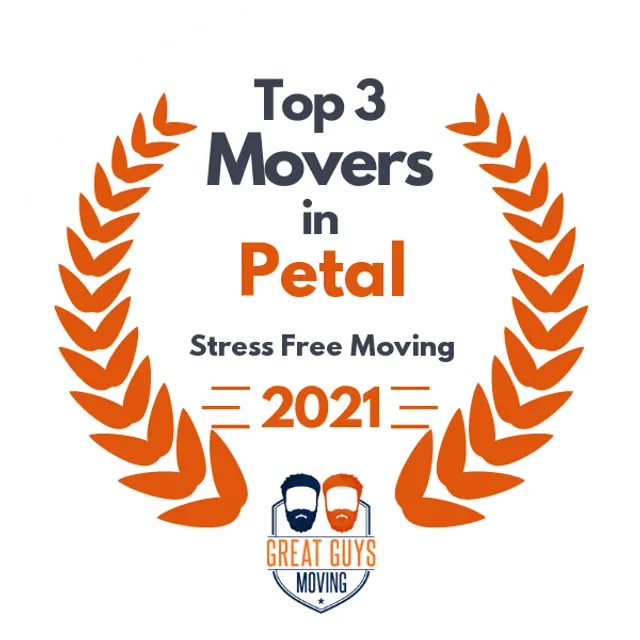 Top 3 Movers in Petal, MS 2021 award