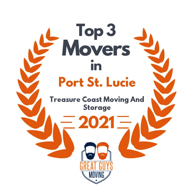 Top 3 Movers in Port St. Lucie, FL 2021 award