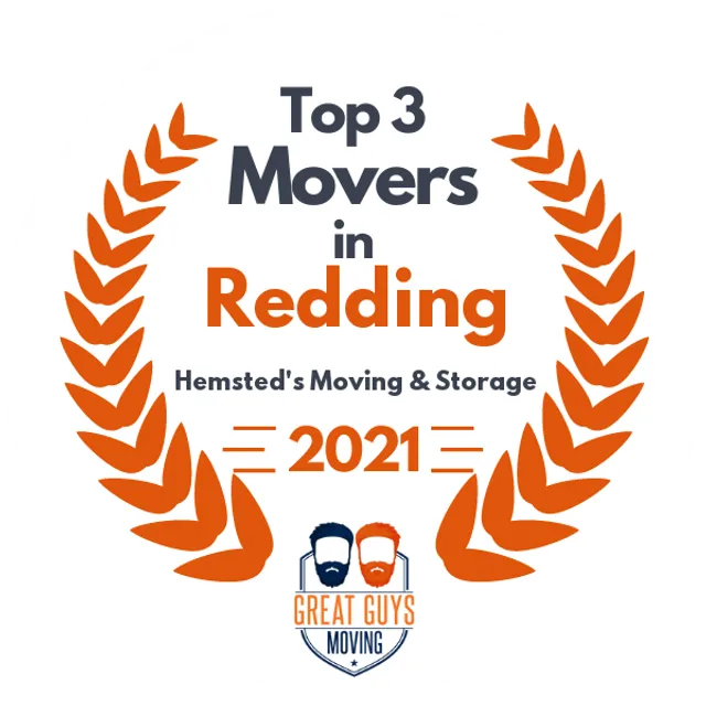 Top 3 Movers in Redding, CA 2021 award