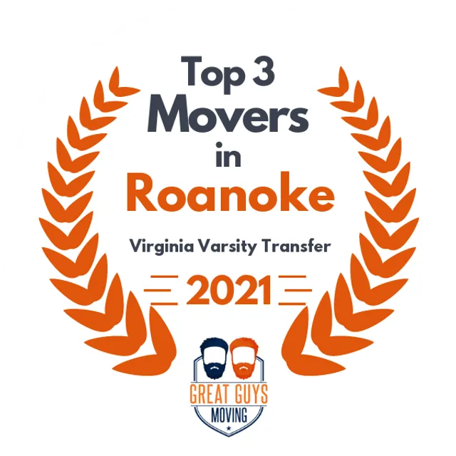 Top 3 Movers in Roanoke, VA 2021 award