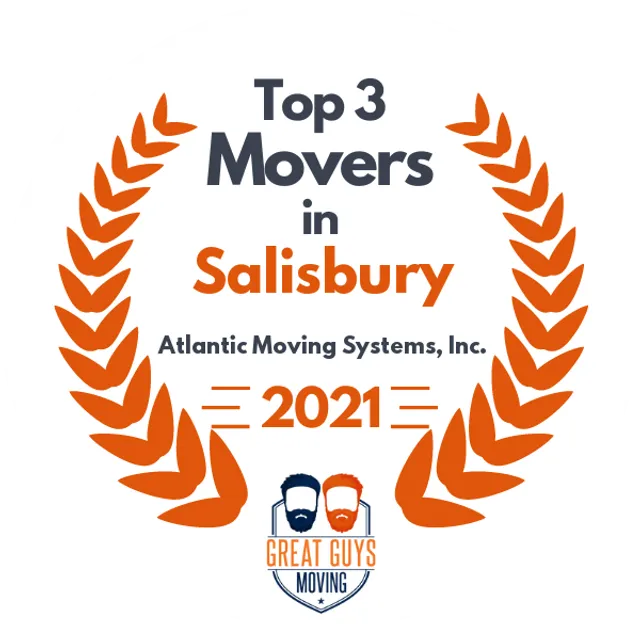 Top 3 Movers in Salisbury, MD 2021 award