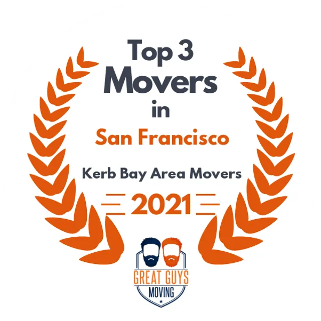 Top 3 Movers in San Francisco, CA 2021 award