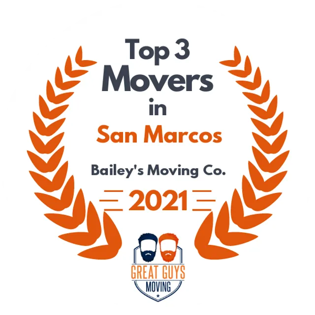 Top 3 Movers in San Antonio, TX 2021 award