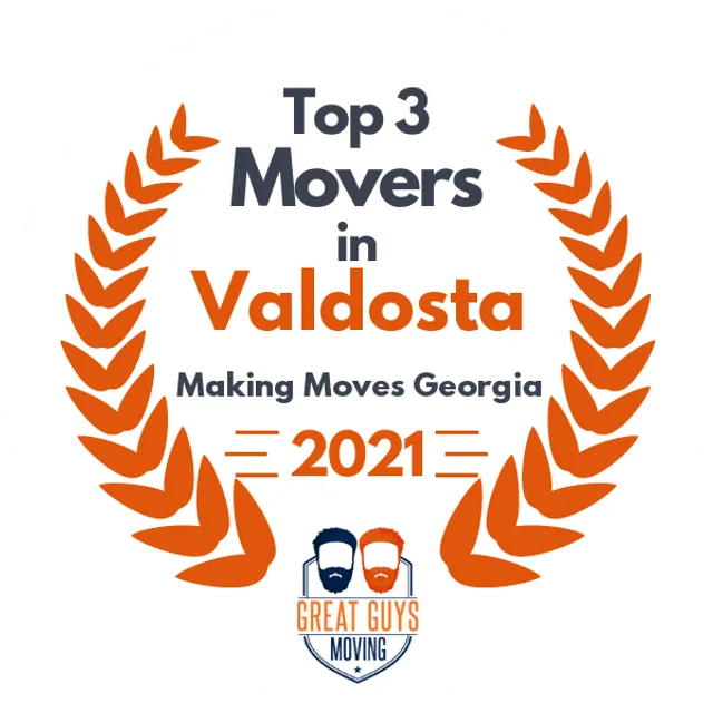 Top 3 Movers in Columbus, GA 2021 award