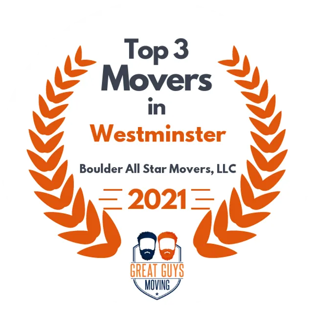 Top 3 Movers in Aurora, CO 2021 award