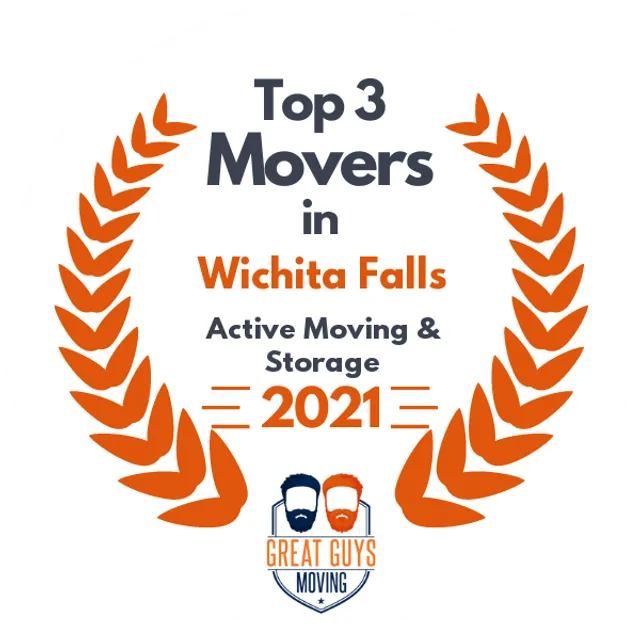 Top 3 Movers in Wichita Falls, TX 2021 award