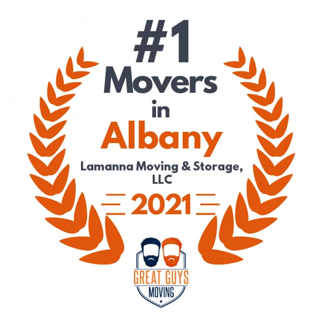 #1 Ranked Movers in Albany, NY 2021 award