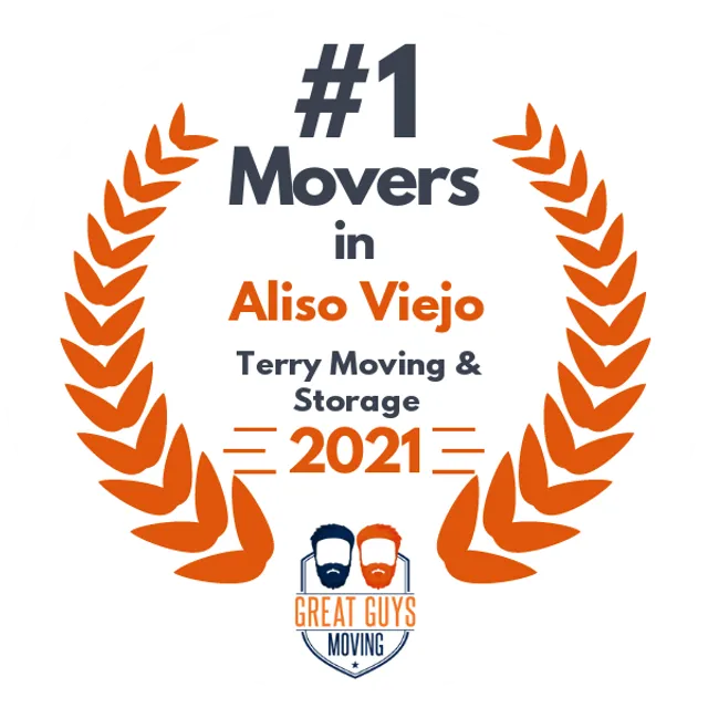 #1 Ranked Movers in Santa Ana, CA 2021 award