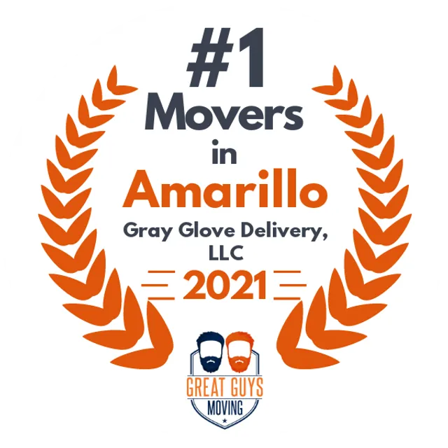 #1 Ranked Movers in Amarillo, TX 2021 award