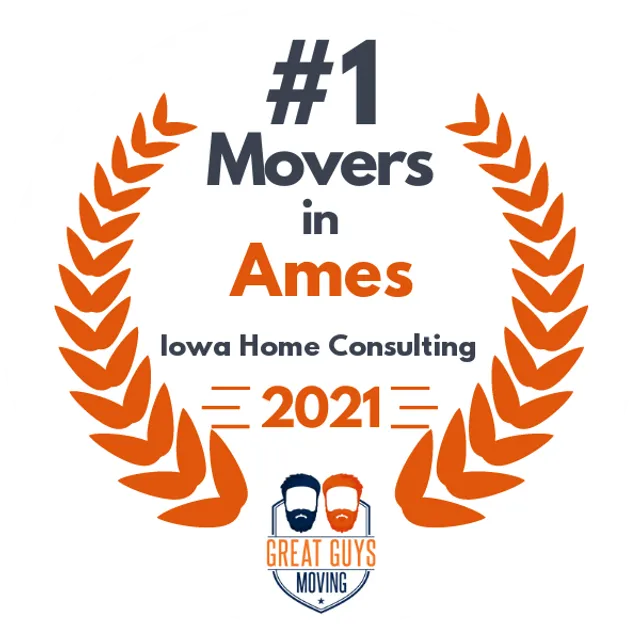 #1 Ranked Movers in West Des Moines, IA 2021 award