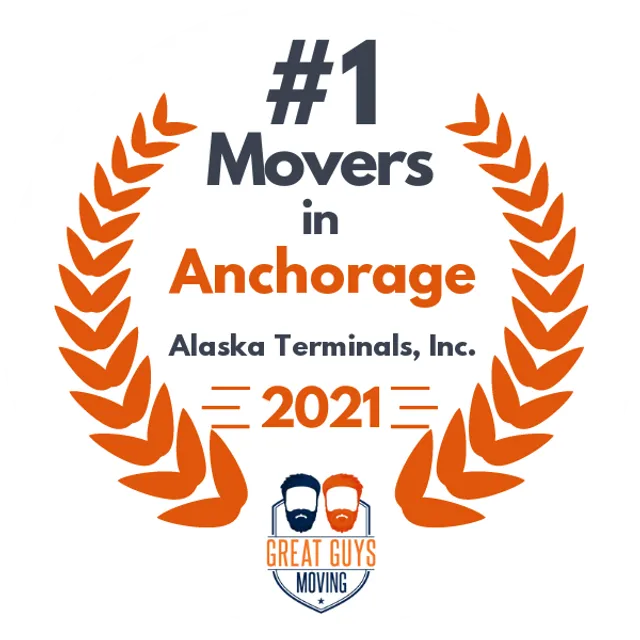 #1 Ranked Movers in Anchorage, AK 2021 award