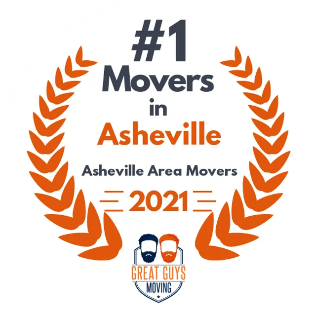 #1 Ranked Movers in Asheville, NC 2021 award