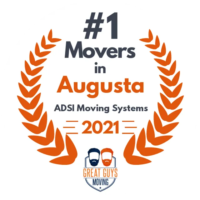 #1 Ranked Movers in Augusta, GA 2021 award