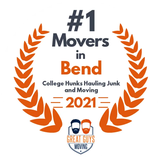 #1 Ranked Movers in Bend, OR 2021 award