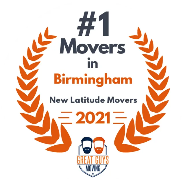 #1 Ranked Movers in Birmingham, AL 2021 award