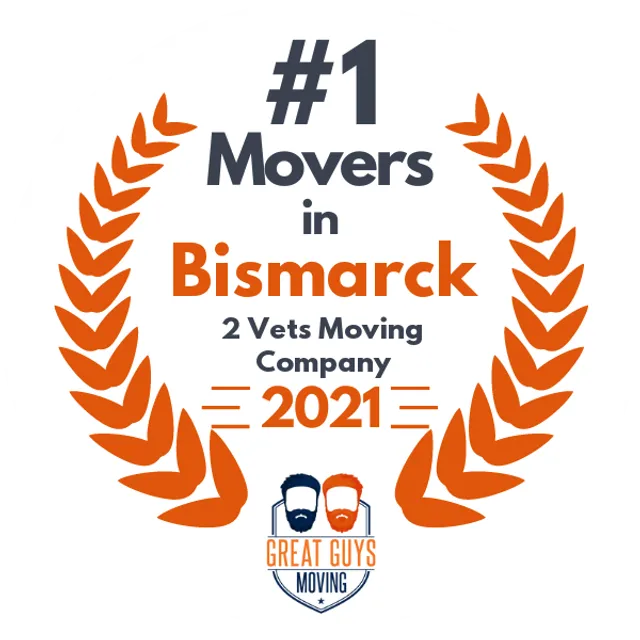 #1 Ranked Movers in Fargo, ND 2021 award