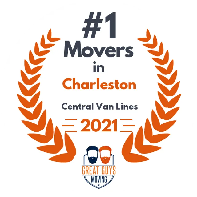 #1 Ranked Movers in Charleston, WV 2021 award