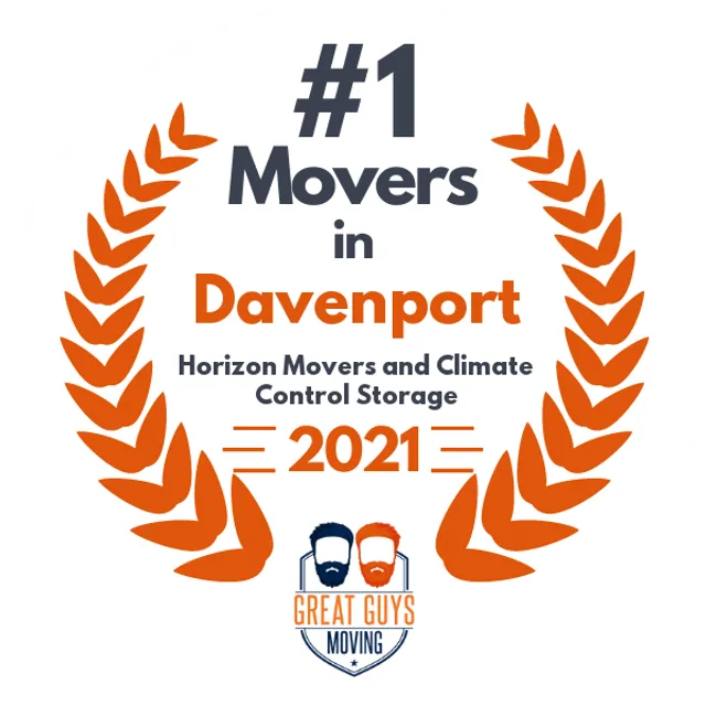 #1 Ranked Movers in Cedar Rapids, IA 2021 award