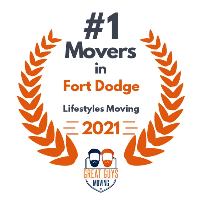 #1 Ranked Movers in Dodge City, KS 2021 award