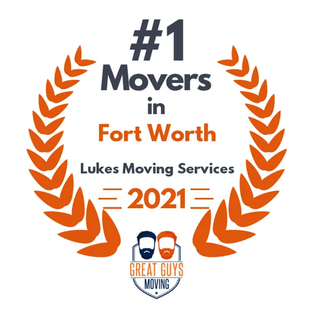 #1 Ranked Movers in Fort Worth, TX 2021 award