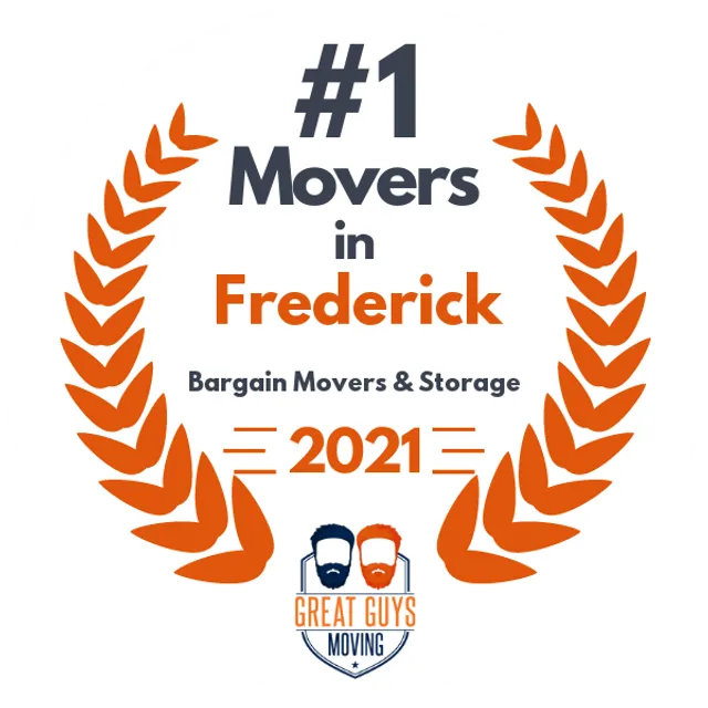 #1 Ranked Movers in Washington DC, DC 2021 award