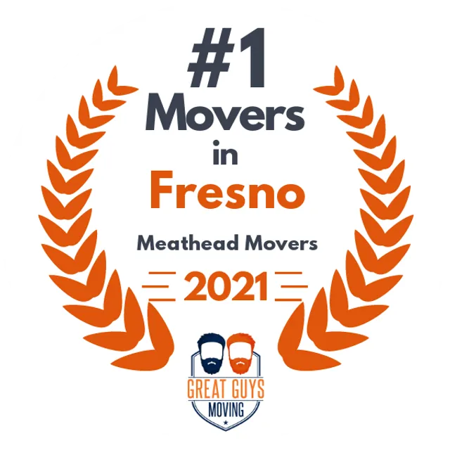 #1 Ranked Movers in Fresno, CA 2021 award