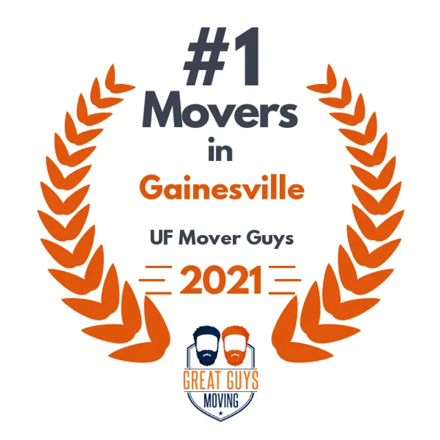 #1 Ranked Movers in Gainesville, FL 2021 award