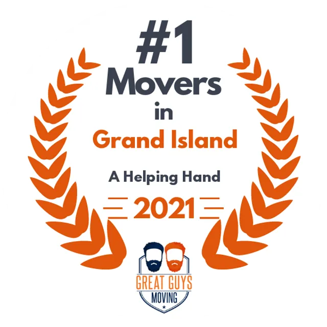 #1 Ranked Movers in Grand Island, NE 2021 award