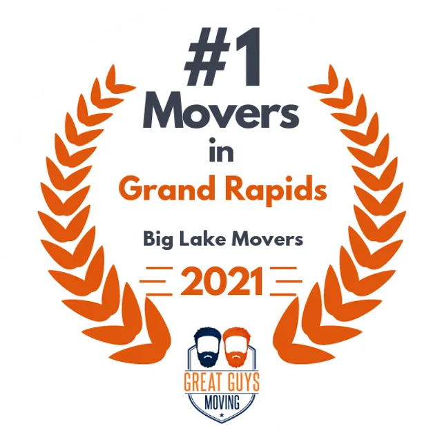 #1 Ranked Movers in Grand Rapids, MI 2021 award