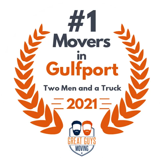 #1 Ranked Movers in Gulfport, MS 2021 award