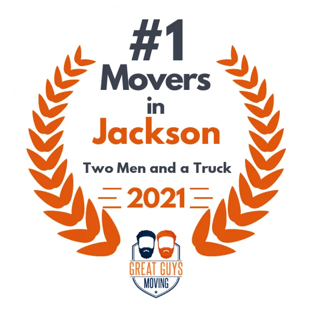 #1 Ranked Movers in Jackson, MS 2021 award