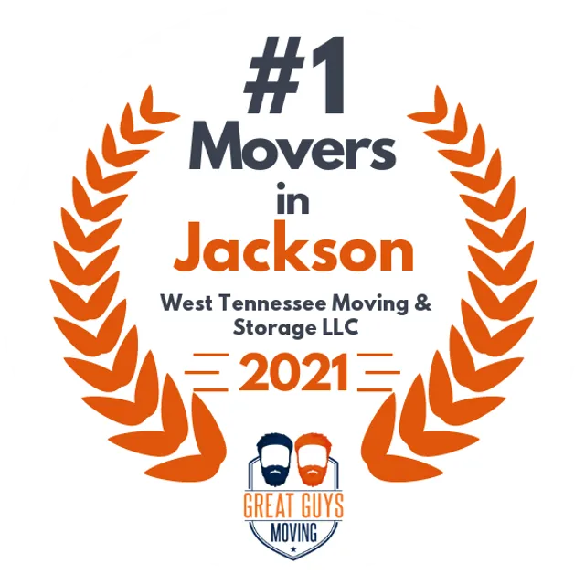 #1 Ranked Movers in Jackson, TN 2021 award