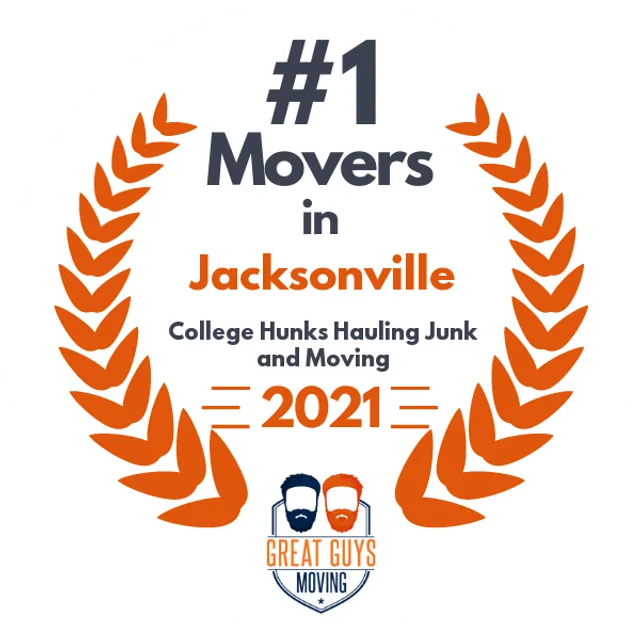 #1 Ranked Movers in Jacksonville, FL 2021 award