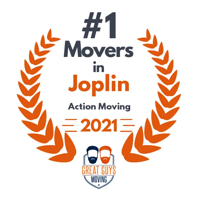 #1 Ranked Movers in Joplin, MO 2021 award