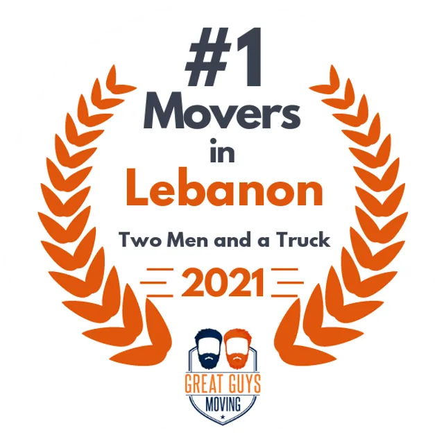 #1 Ranked Movers in Dayton, OH 2021 award