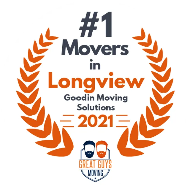 #1 Ranked Movers in Tyler, TX 2021 award