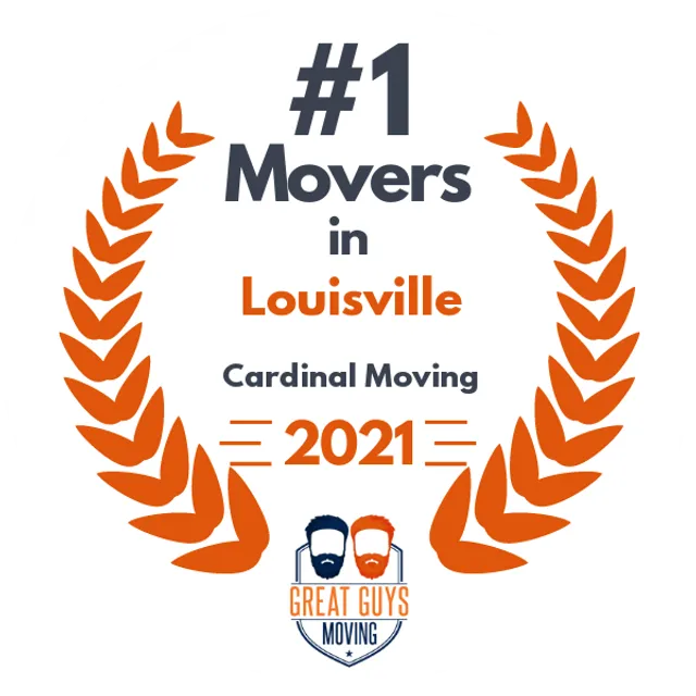 #1 Ranked Movers in Louisville, KY 2021 award