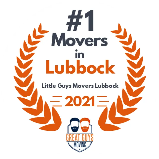 #1 Ranked Movers in Lubbock, TX 2021 award