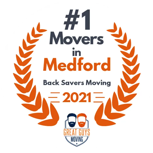 #1 Ranked Movers in Medford, OR 2021 award