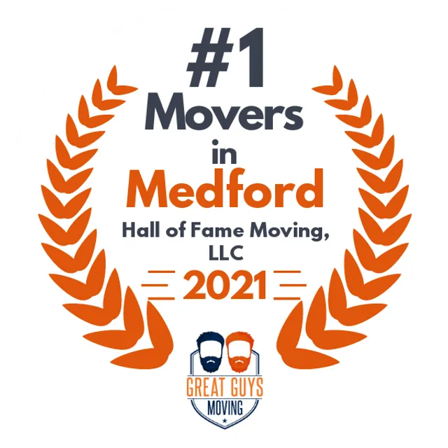 #1 Ranked Movers in Salem, OR 2021 award