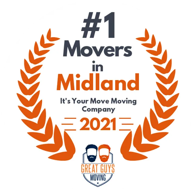 #1 Ranked Movers in Midland, TX 2021 award