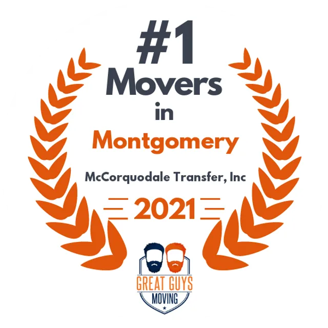 #1 Ranked Movers in Montgomery, AL 2021 award