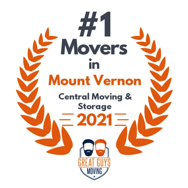 #1 Ranked Movers in Everett, WA 2021 award