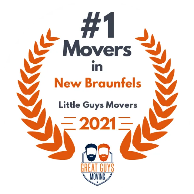 #1 Ranked Movers in San Antonio, TX 2021 award