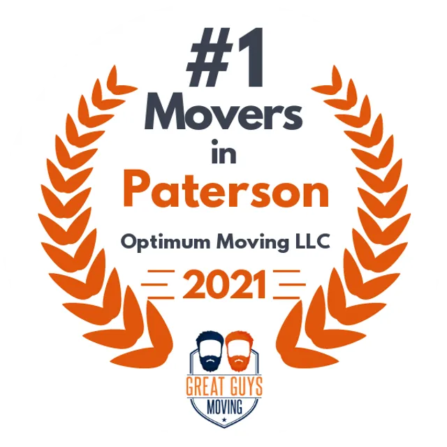 #1 Ranked Movers in Jersey City, NJ 2021 award