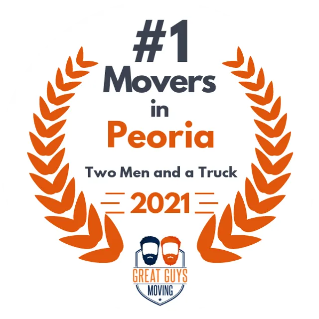 #1 Ranked Movers in Peoria, AZ 2021 award